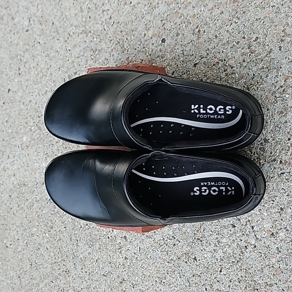 Klogs Mission Black Smooth Leather Size 6 1/2 - Picture 4 of 12